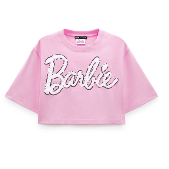 Zara X Barbie The Movie Mattel Cropped TShirt - Picture 7 of 10